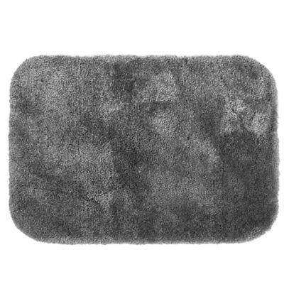 Wamsutta® Duet 17-Inch x 24-Inch Bath Rug in Pewter