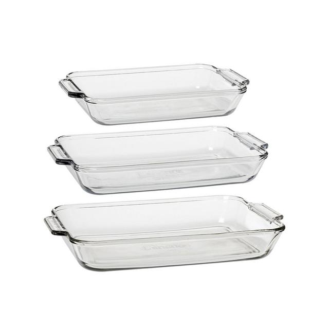 Anchor Hocking 3 Pc. Glass Oven Basics Bakeware Set