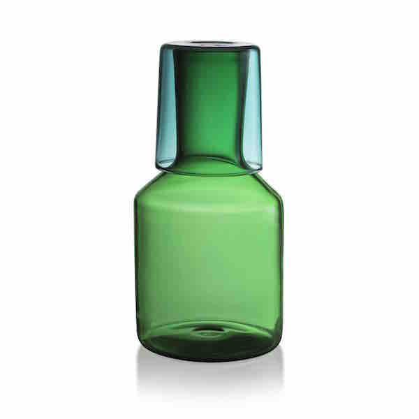 Maison Balzac Carafe & Glass - Green