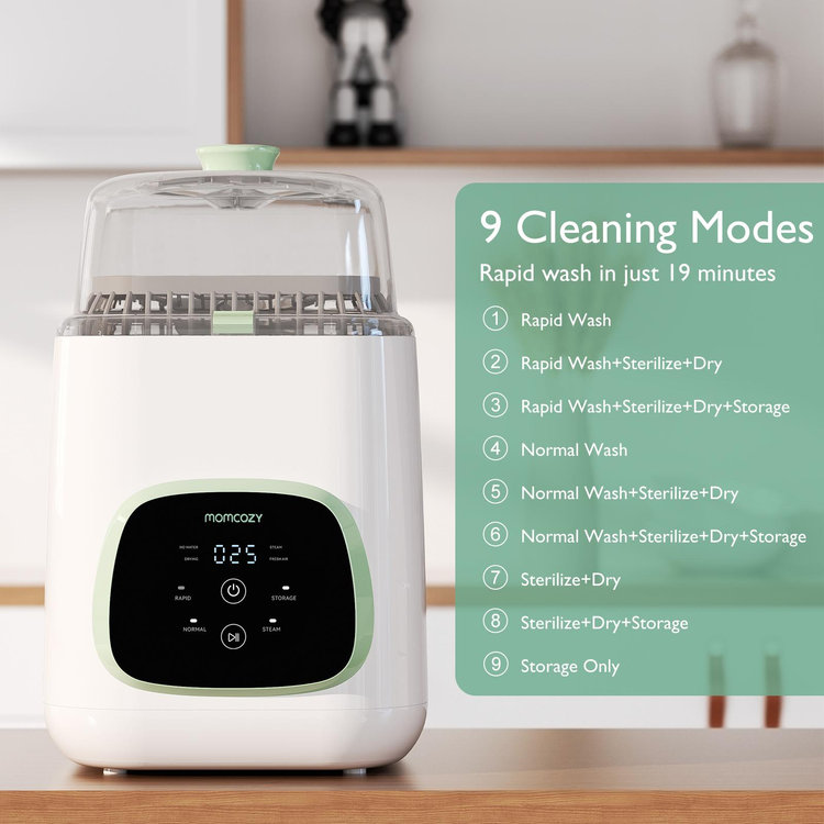 Momcozy, KleanPal Pro Baby Bottle Washer and Sterilizer | Zola Baby