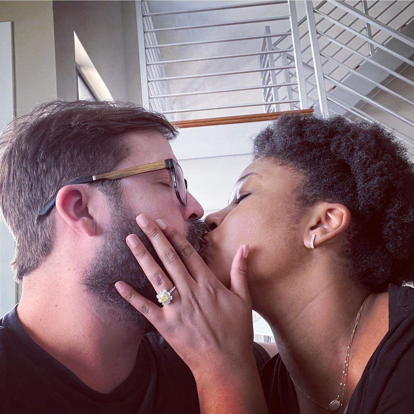 We designed Aleedra's ring together. She couldn't wait to see it and wear it!