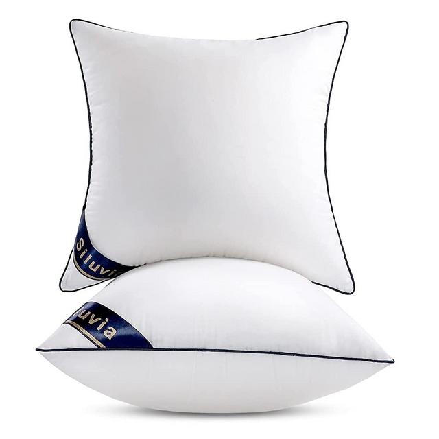 Siluvia 26x26 Pillow Inserts Decorative 26 Pillow Inserts Square Interior Sofa Pillow Inserts Throw Pillow Insert Pair White Couch Pillow (2, 26"x26" ,2Pack)