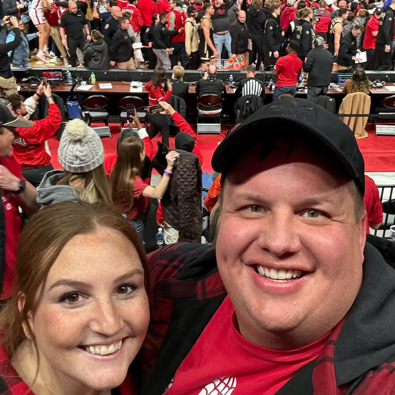 We had front row tickets to watch Nebraska upset Perdue. #thanksHudl