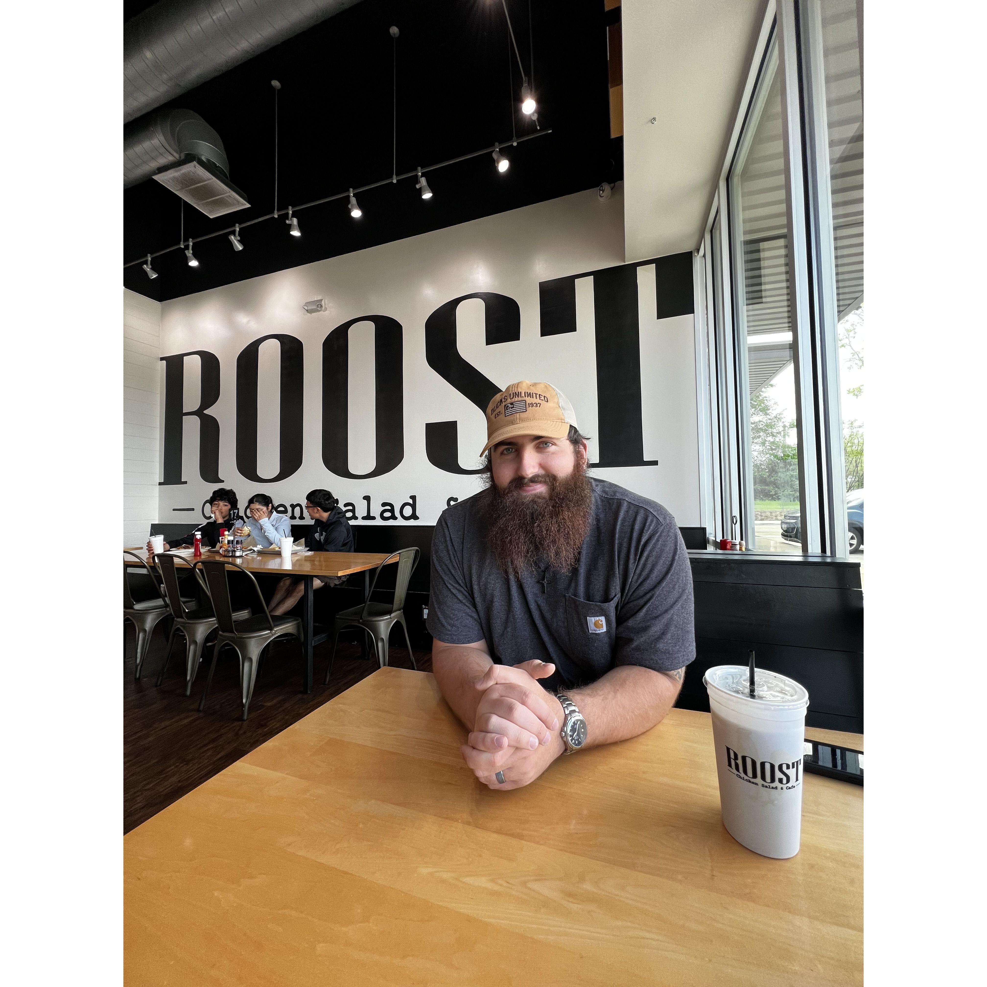Carter’s first time at the Roost! We love it!