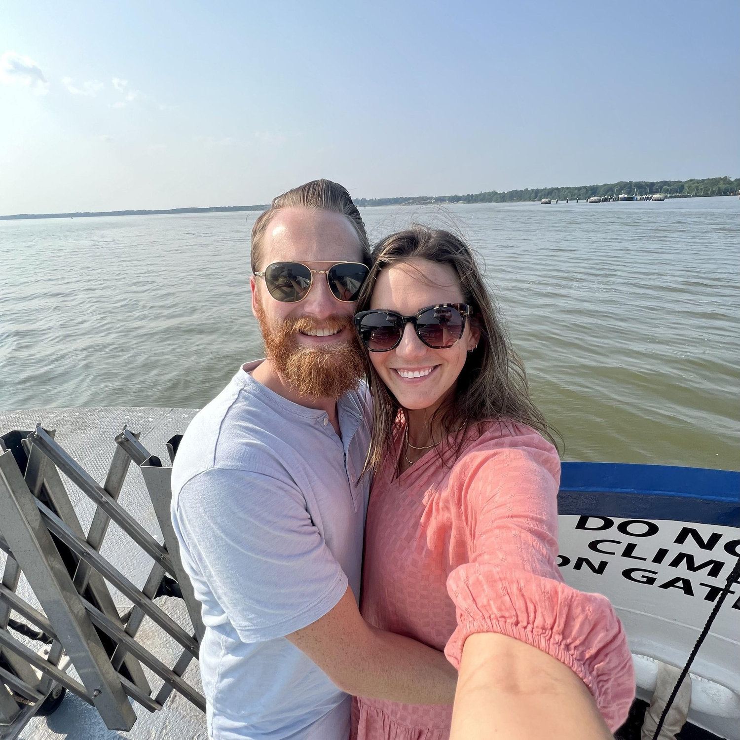 Ferry ride to blueberry picking. Perfect Virginia summer day.