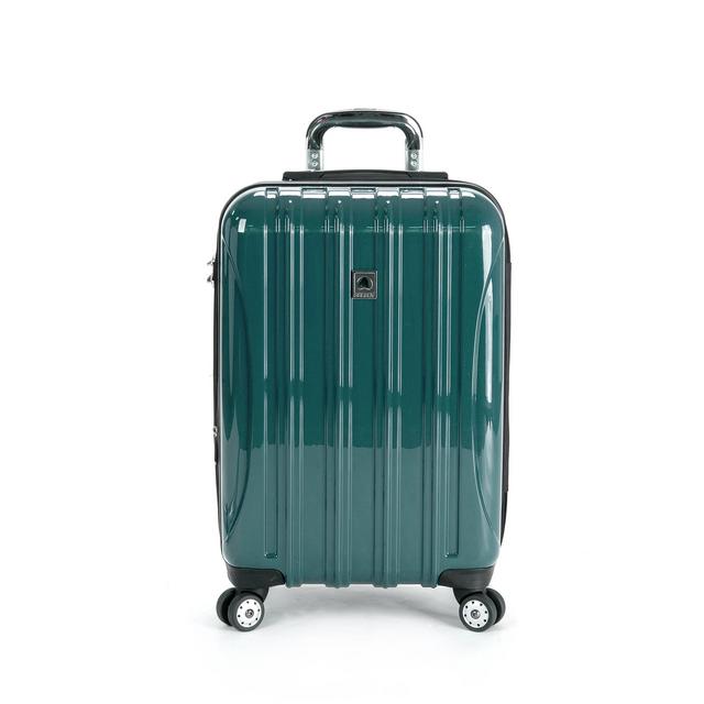 Delsey Luggage Helium Aero Carry On Expandable Spinner Trolley (Teal)