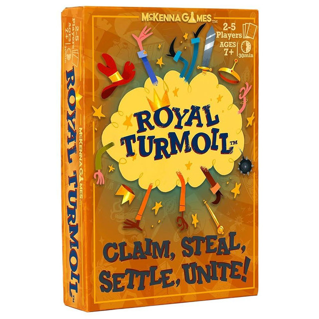 McKenna Games Royal Turmoil – New Wildly Fun Card Game for Kids 8-12, for Kids and Adults, Family Game and Learning Game for Family Night with Fast Setup and Fun Play