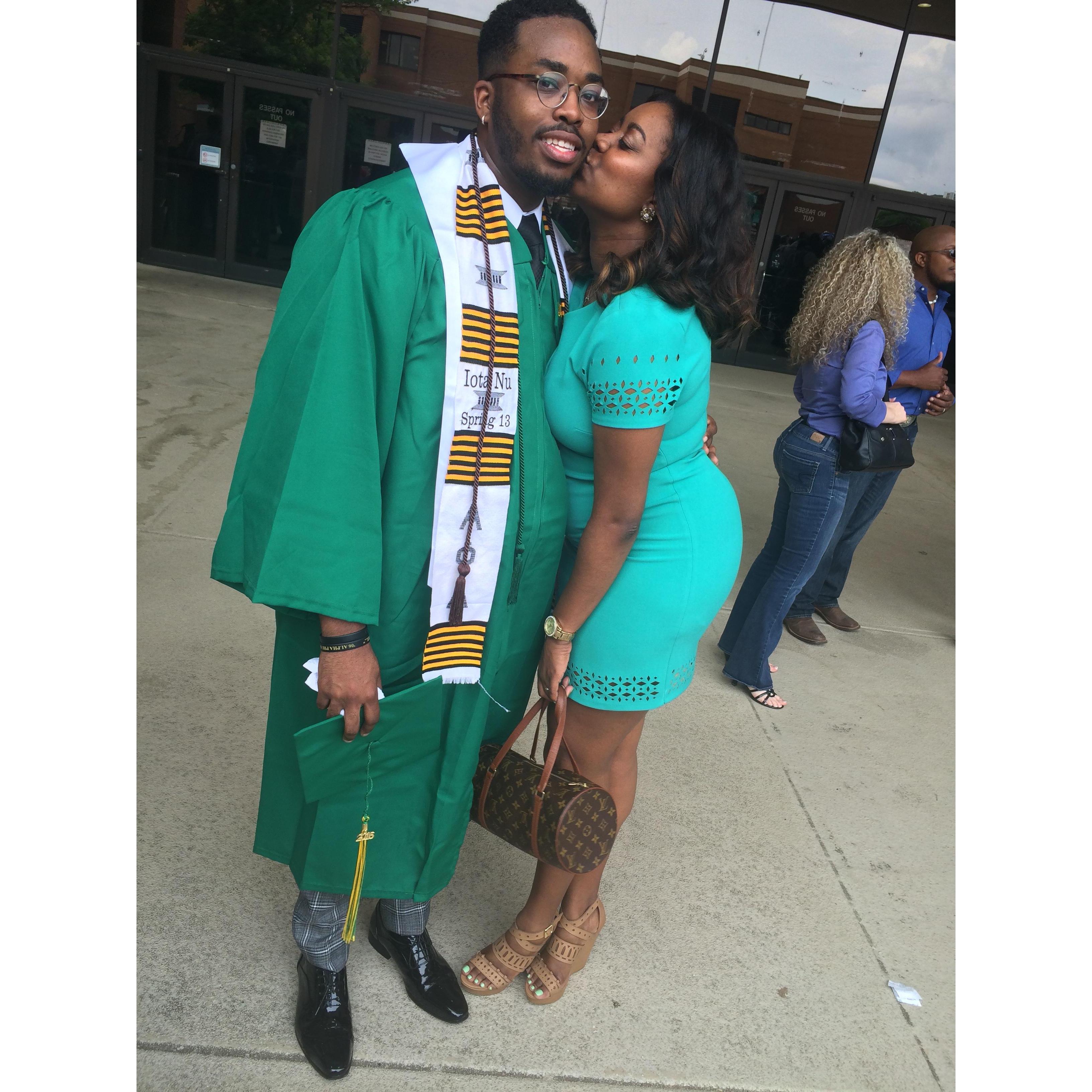Brandon's graduation Spring 2016