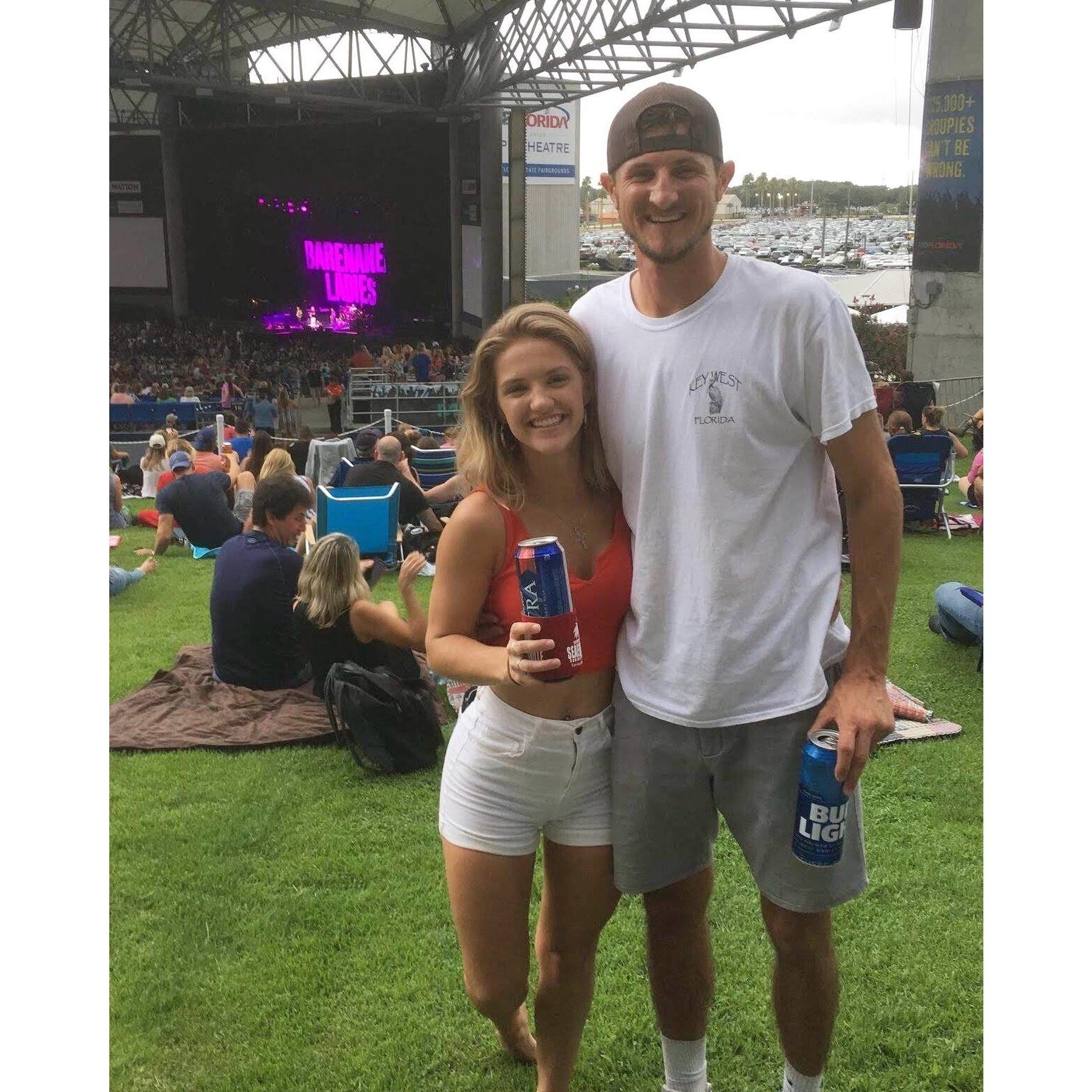 Our second date at Hootie & the Blowfish
