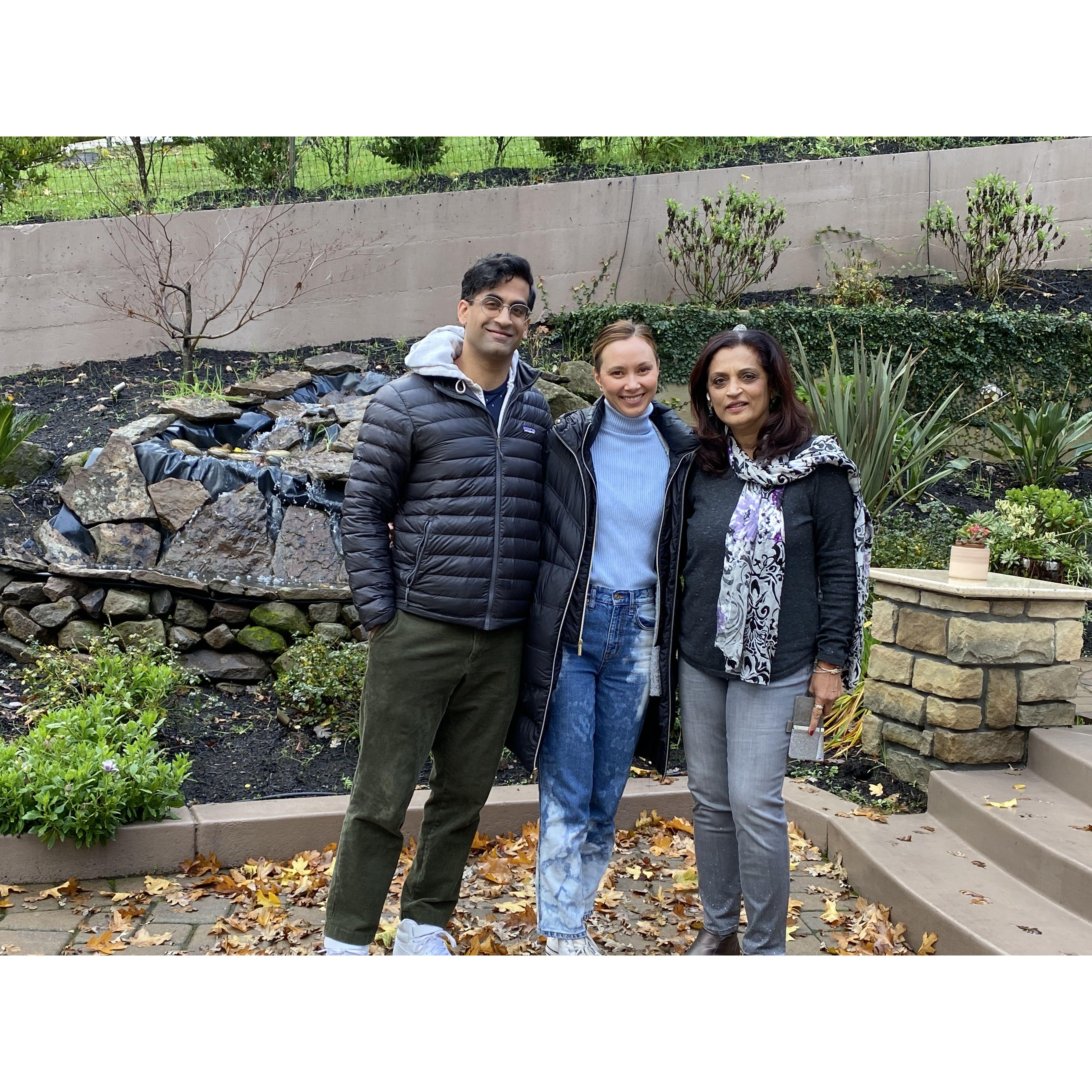 Our first Christmas 2021 with Suraj's mom in photo