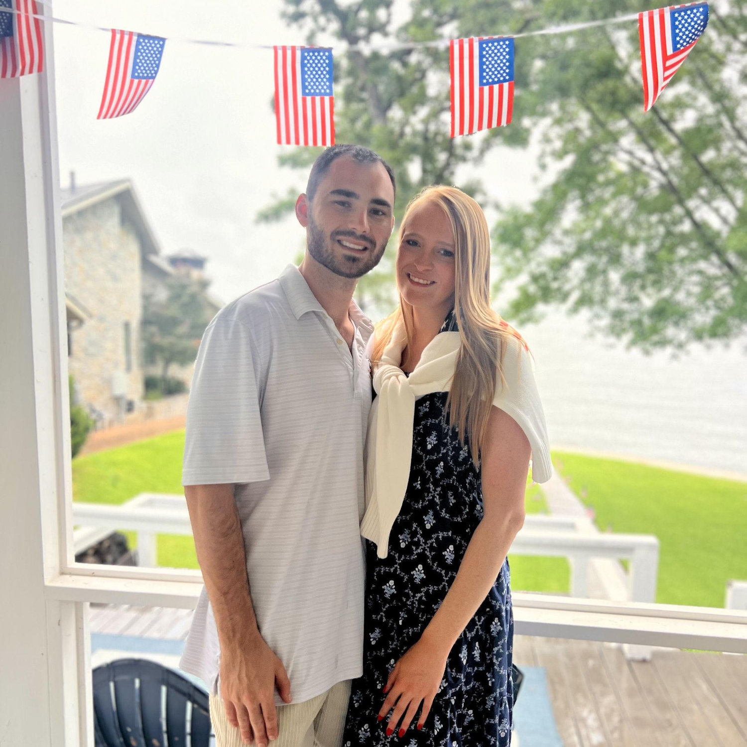 Our first 4th of July together at Abby's lake house at Cedar Creek!