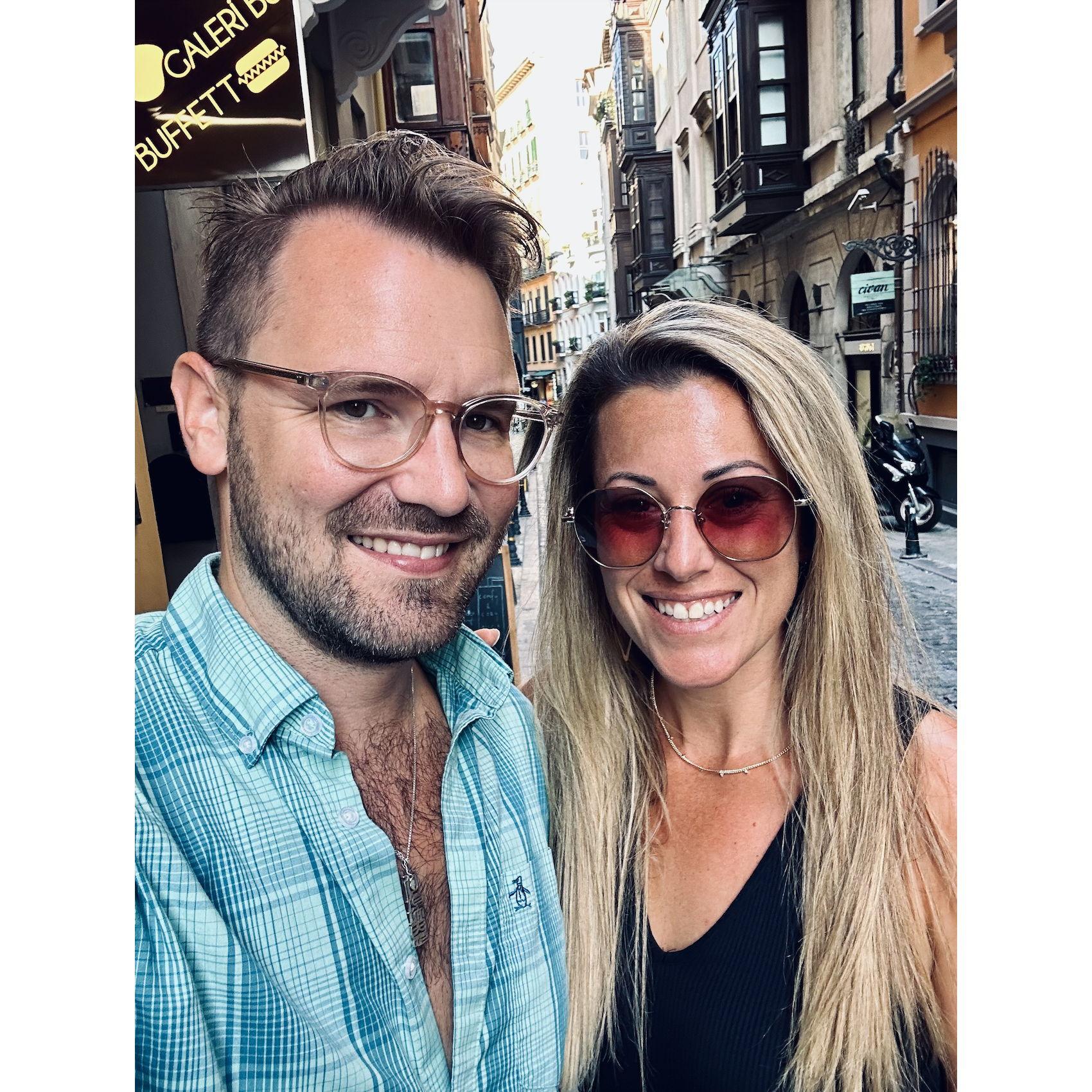Stopping for a coffee in a super cute, artisan neighborhood of Istanbul.