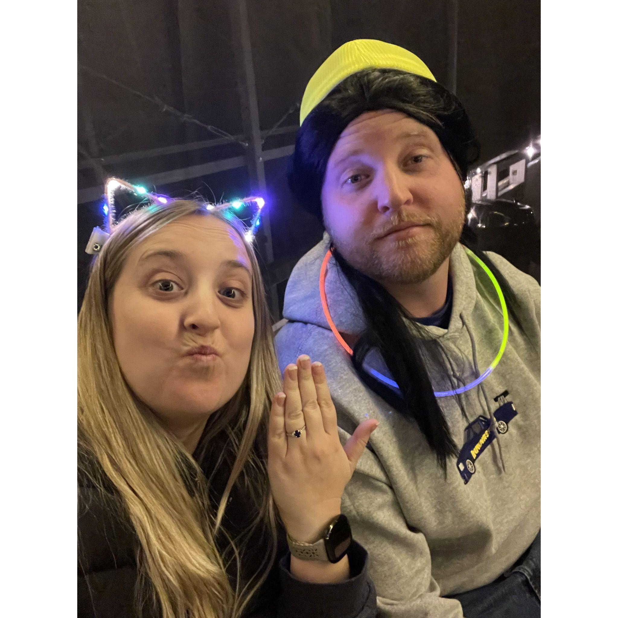 Our first NYE after our engagement