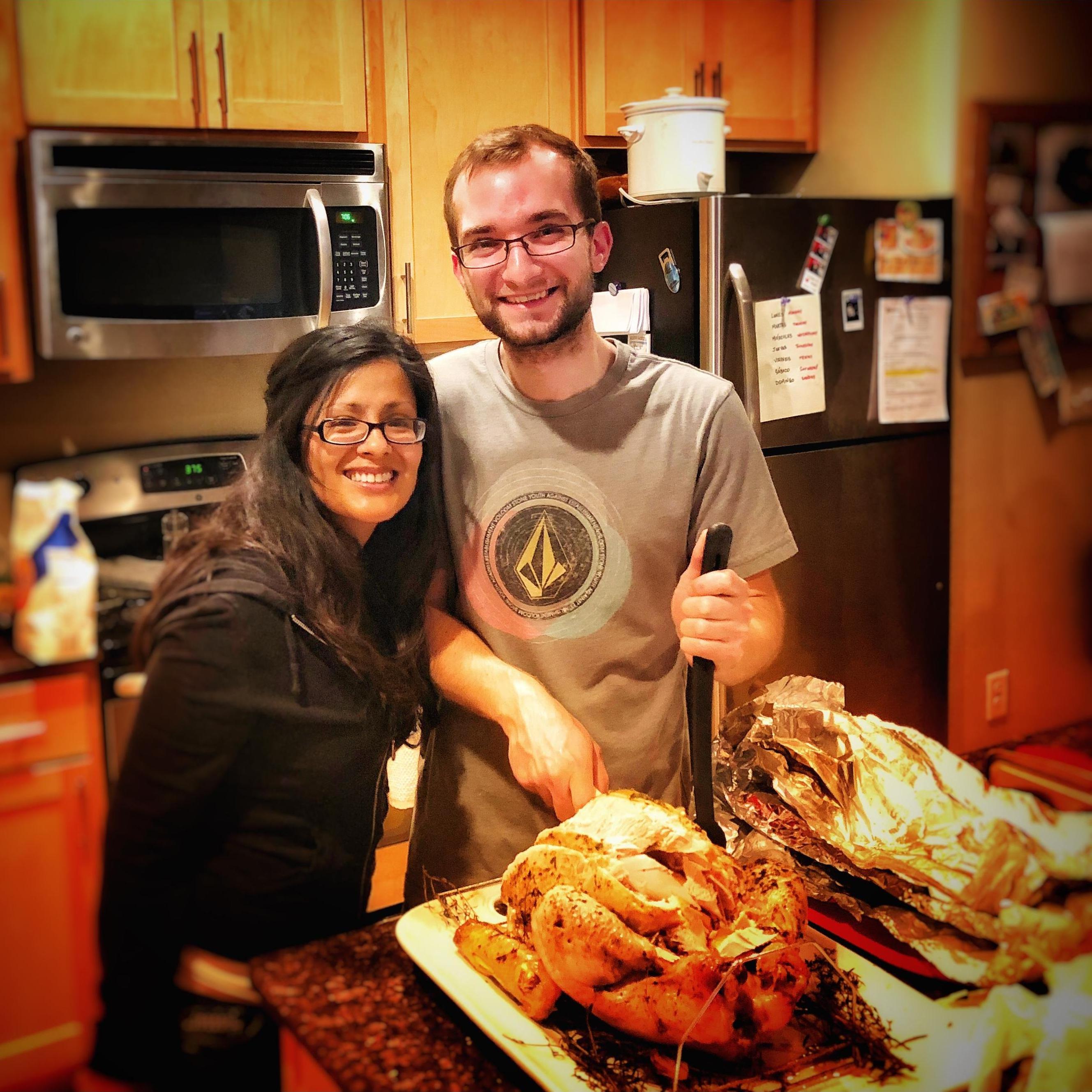 Celebrating Thanksgiving with friends in Grand Forks, North Dakota