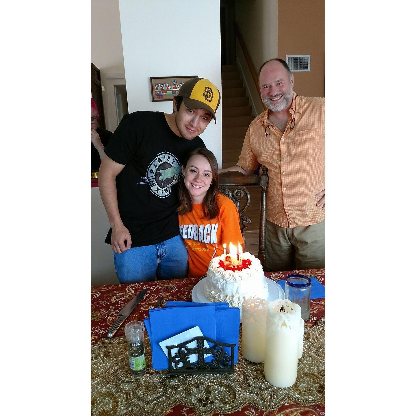 One of the many birthdays we spent together