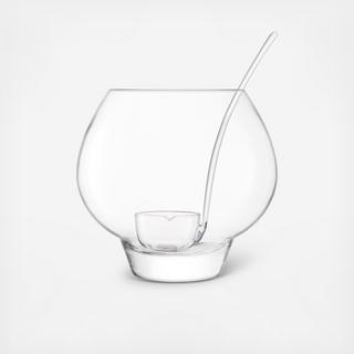 Rum Punch Bowl with Ladle