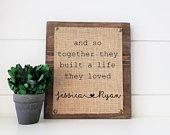 personalized wedding gift for couples, and...
