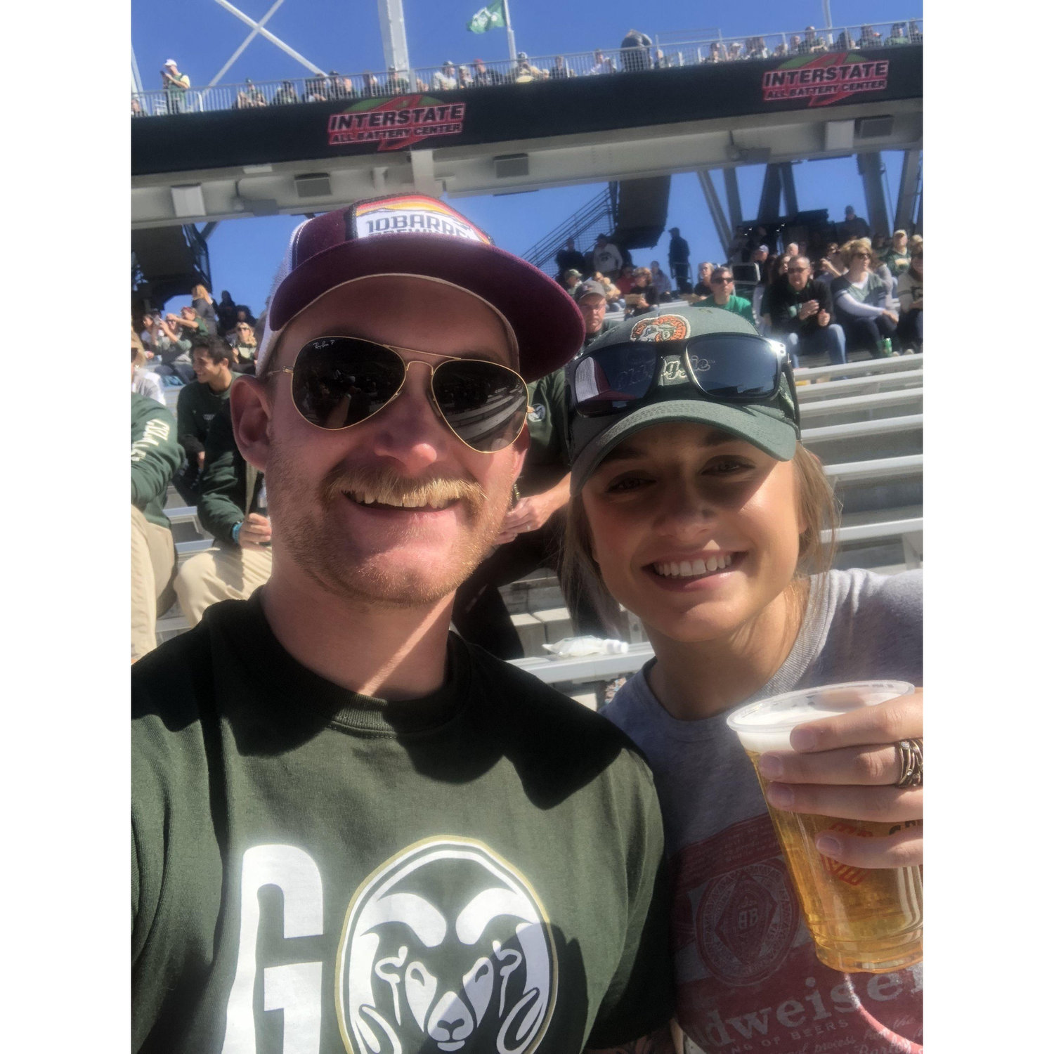 Our first CSU Rams game together.