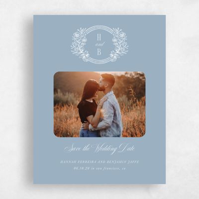 Powder Blue Wedding Save the Date - Tauriel Photo