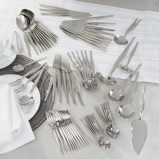 Essentials Finesse 72-Piece Flatware Set, Service for 12