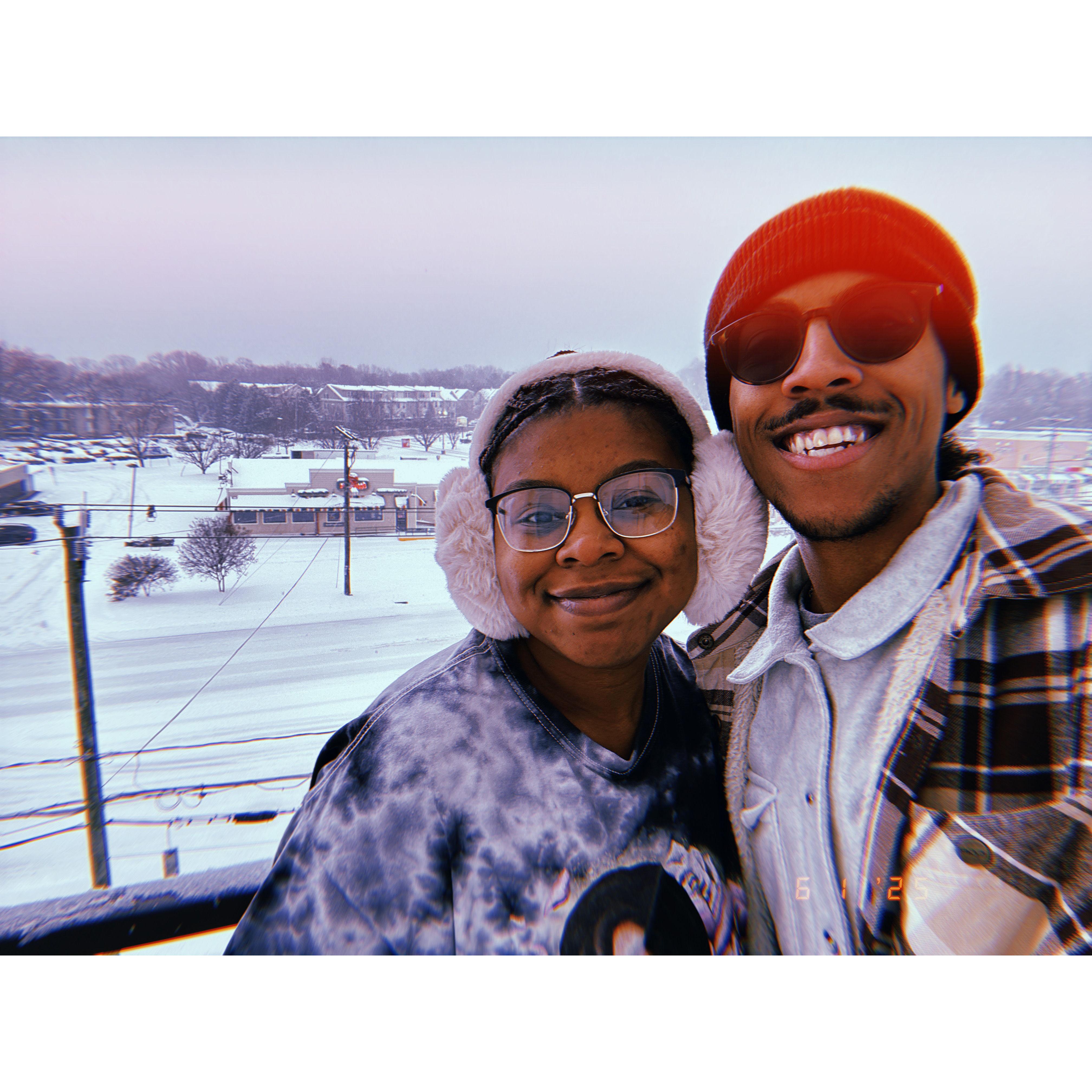 Finally, some snow!