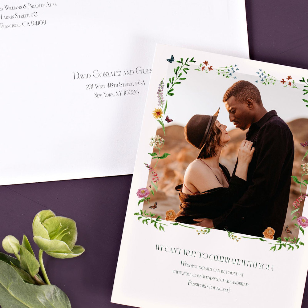 Merryton Portrait | Forest | Zola Wedding Invitations