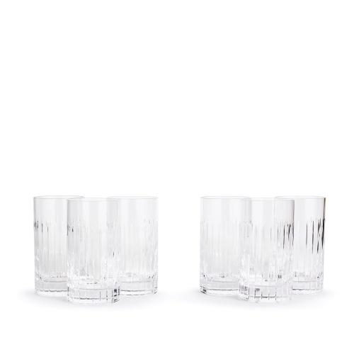 Roebling Cut Crystal Highball Glass, Set of 6