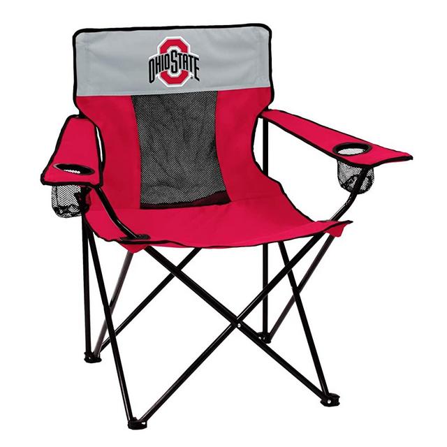 Logo Brands NCAA Collegiate Unisex Adult Elite Chair with Two Cups Holder, One Size, Multicolor