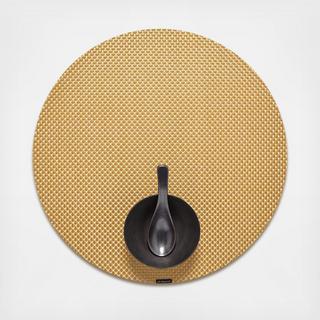 Basketweave Round Placemat, Set of 4