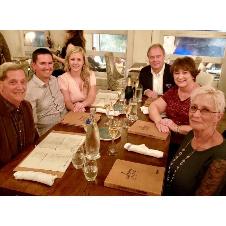 Celebrating our engagement ... and the night our parents finally met. One happy family :D