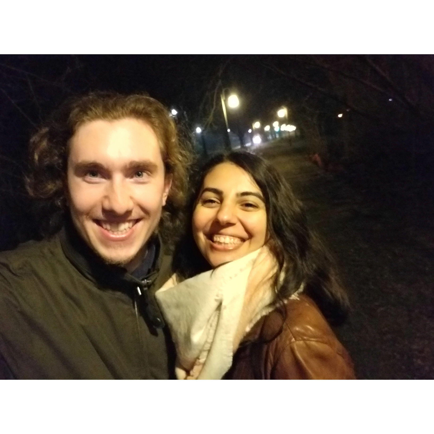 After one of our first dates!