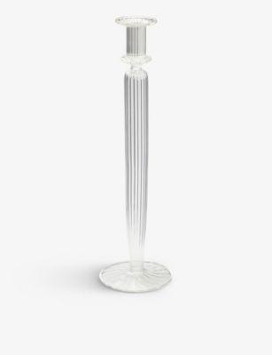 ANNA + NINA Salty glass candle holder 35cm