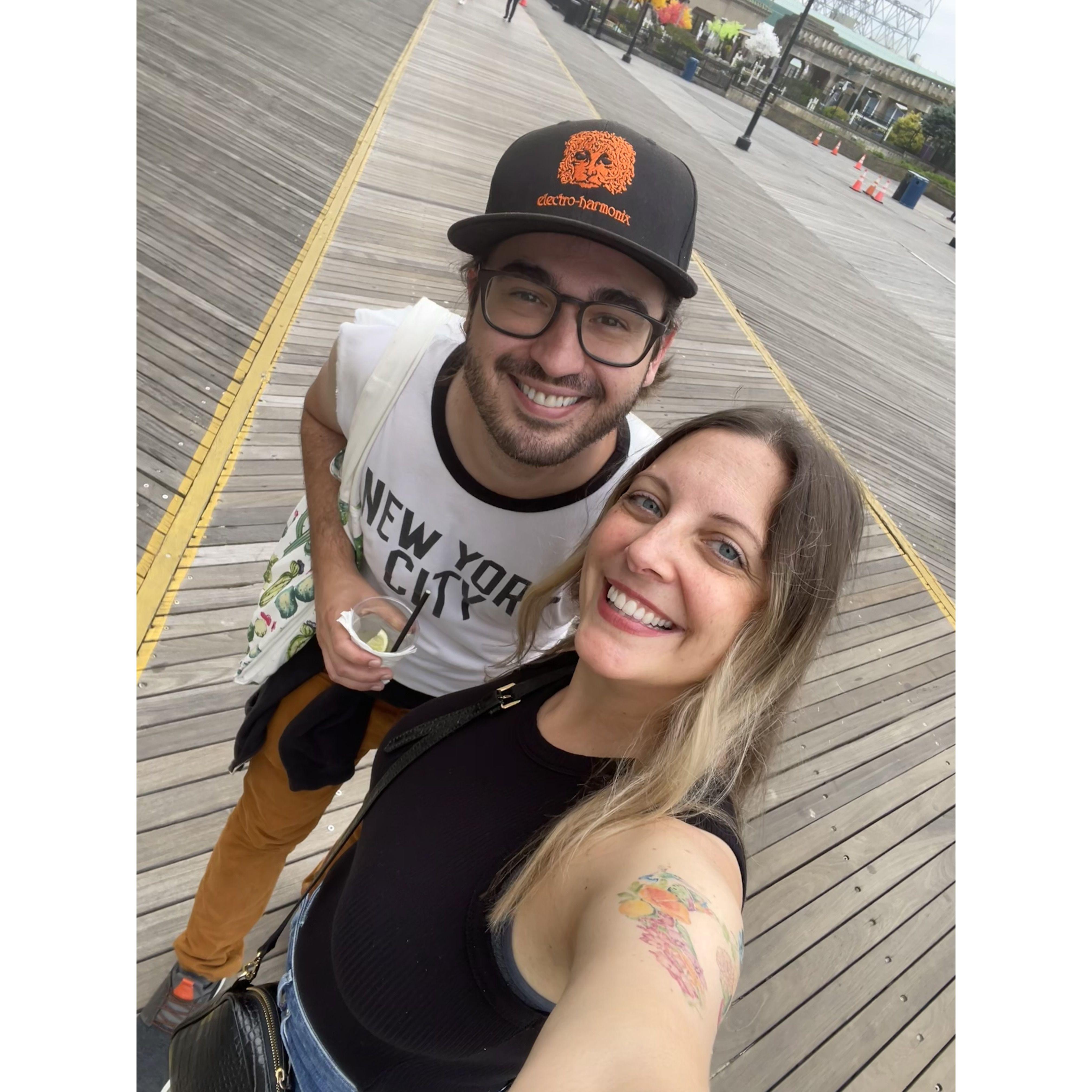 David's first trip to the Jersey shore!