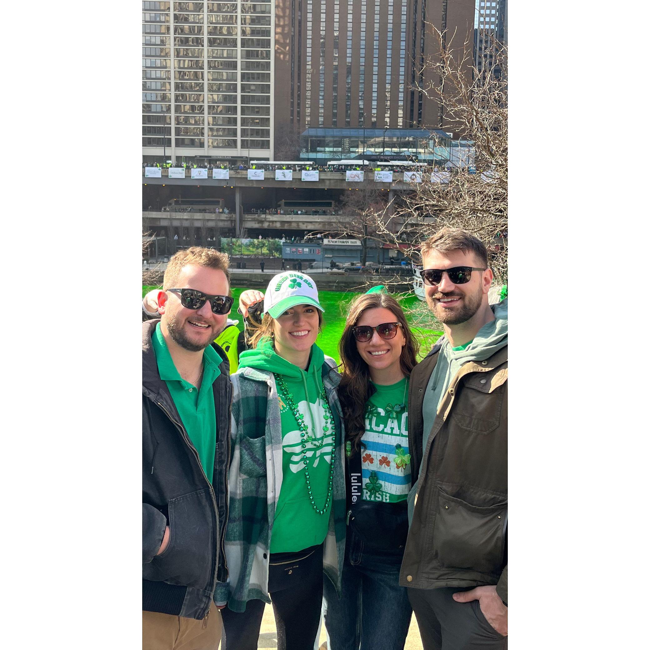 Our first official St.Patty's day in Chicago with Nike and Tyler
