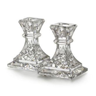 Lismore 4" Candlesticks, Set of 2