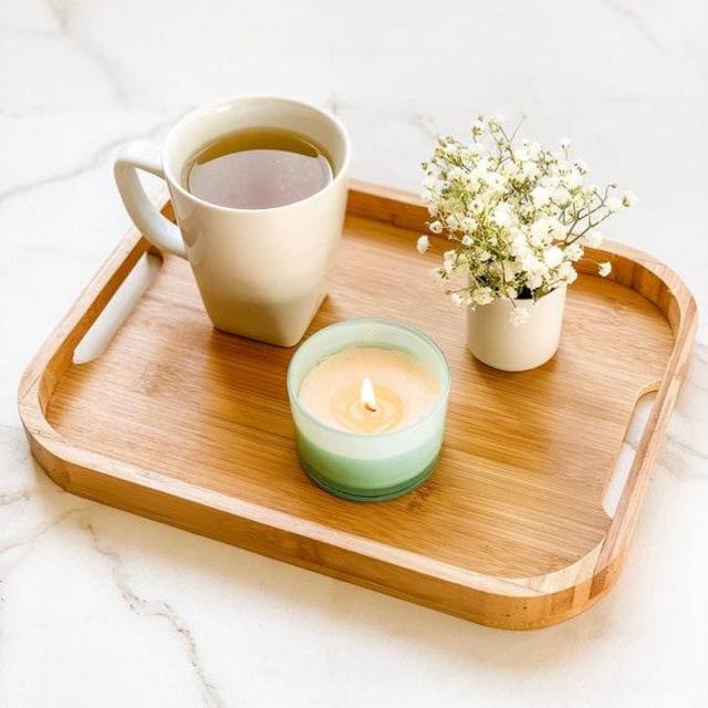 Serving Tray, Breakfast Tray, Organic Bamboo, Tea Lovers Gift, Sustainable Gift