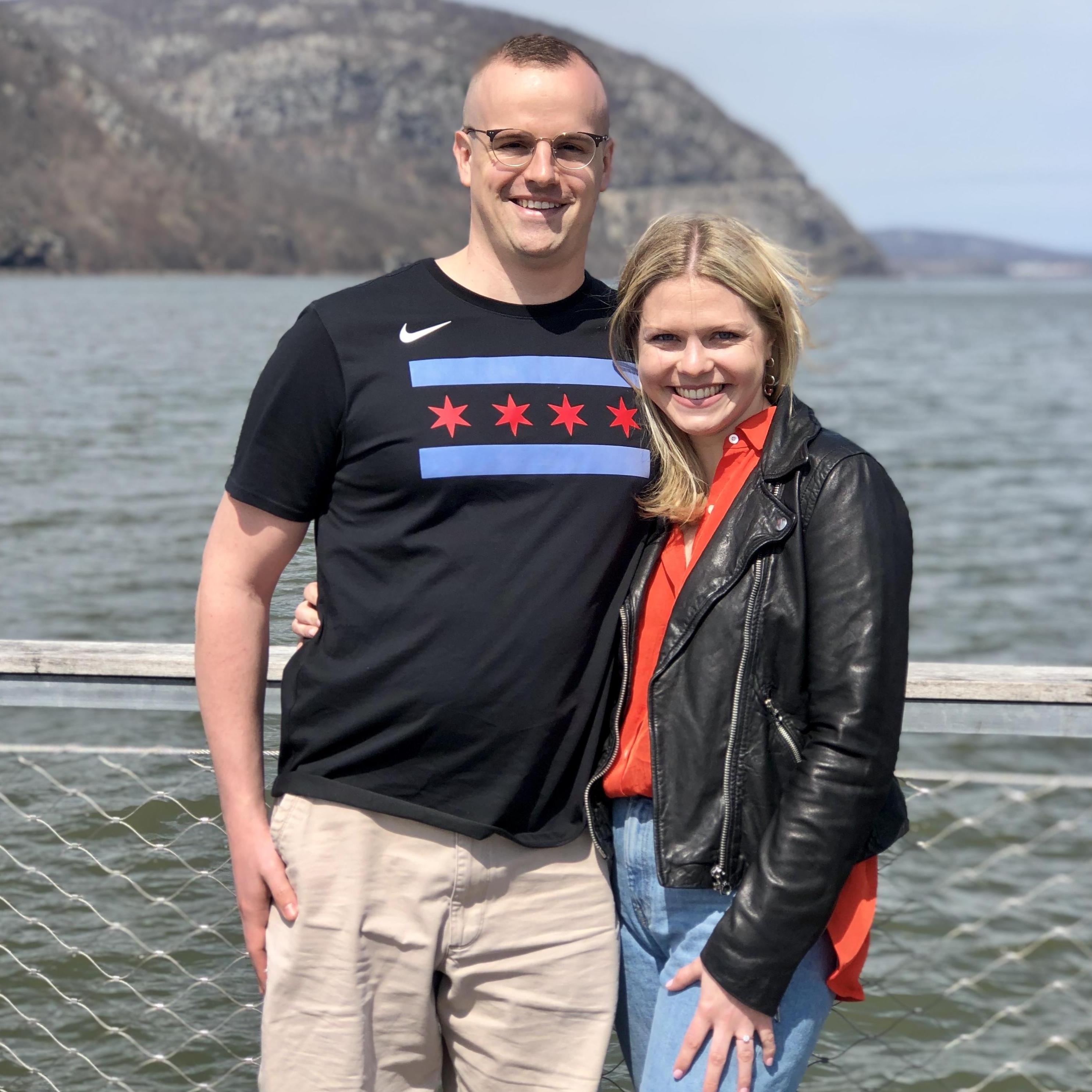 Day after we got engaged in Cold Spring, NY 2019