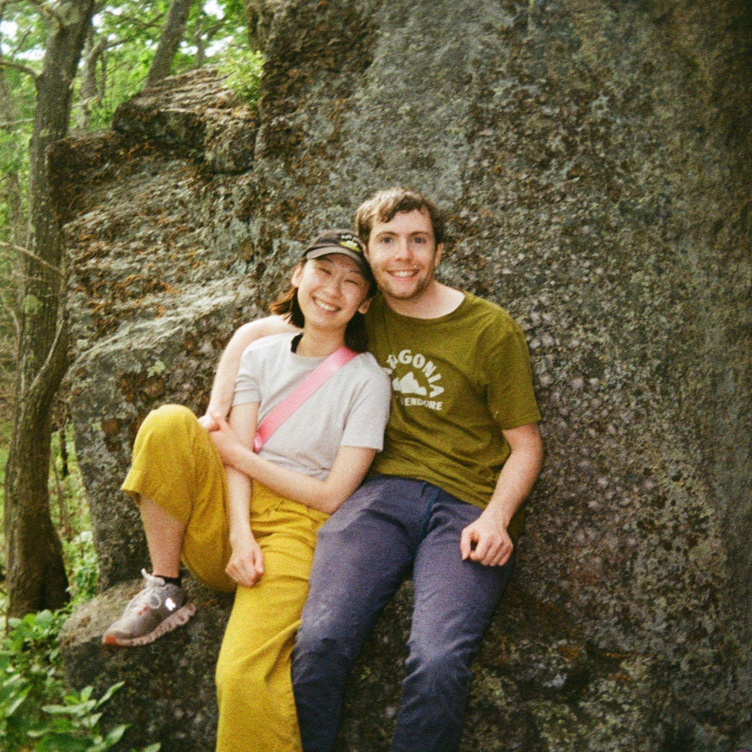 Ethan and Isabelle on a hike.