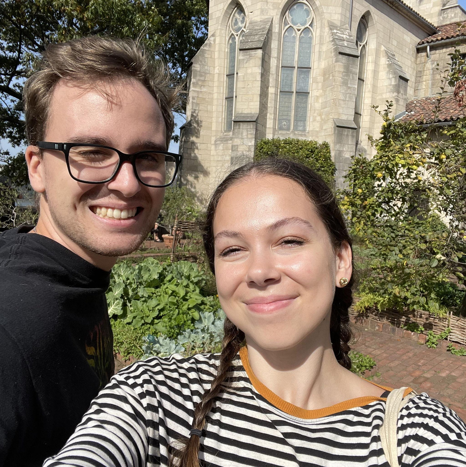 At the MET Cloisters after moving to NYC, 2025