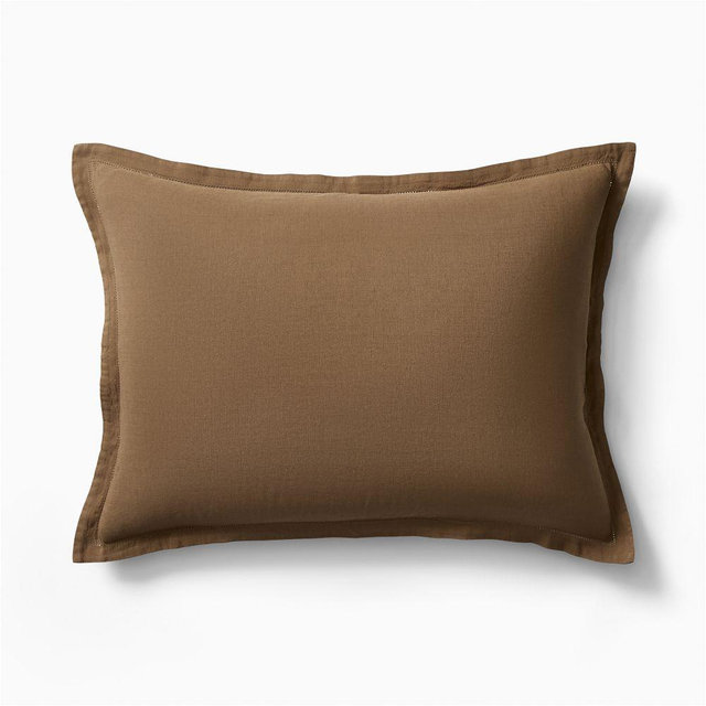 Signature Tencel Linen King Sham, Cognac