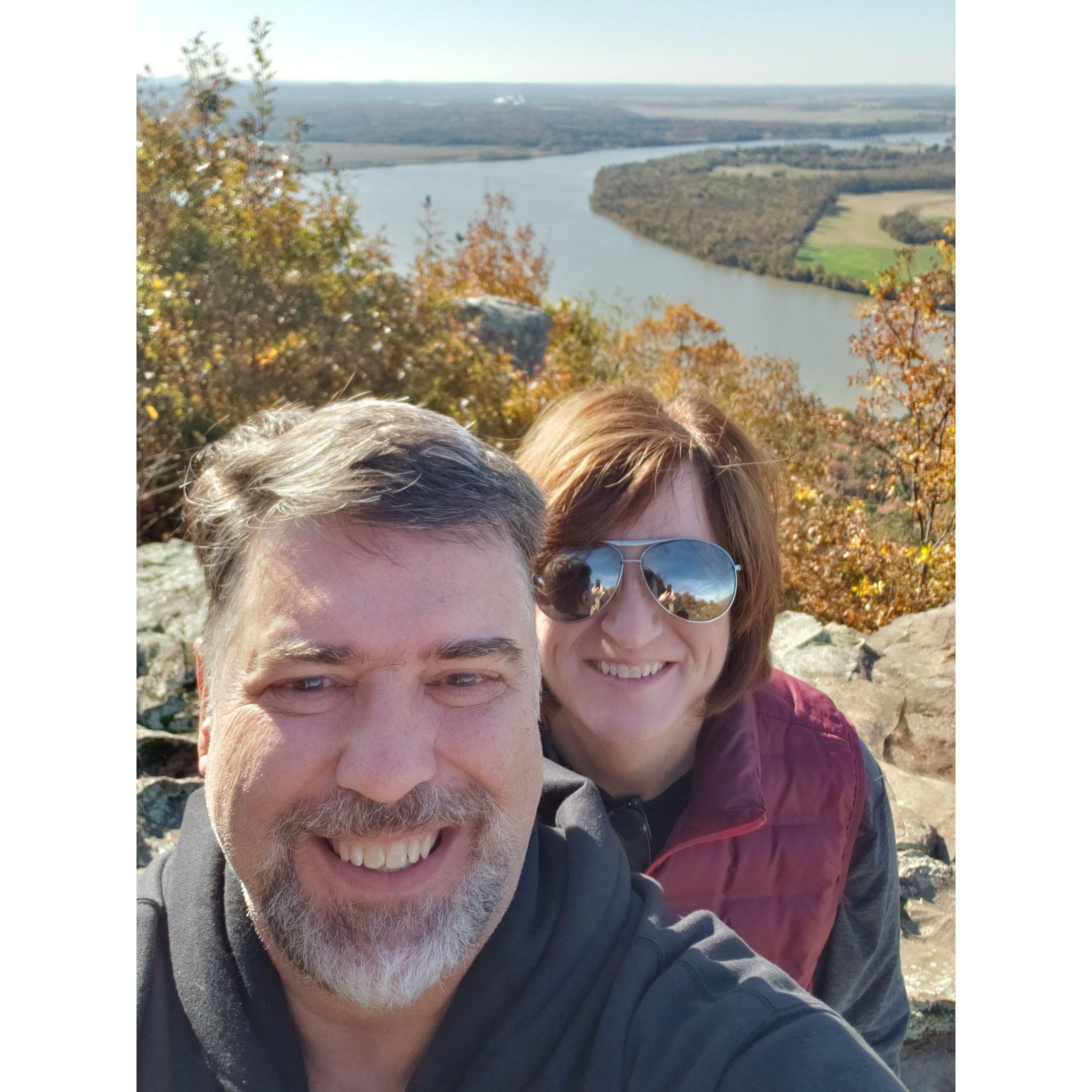 Petit Jean State Park, Overlook above the Arkansas River, Fall 2022