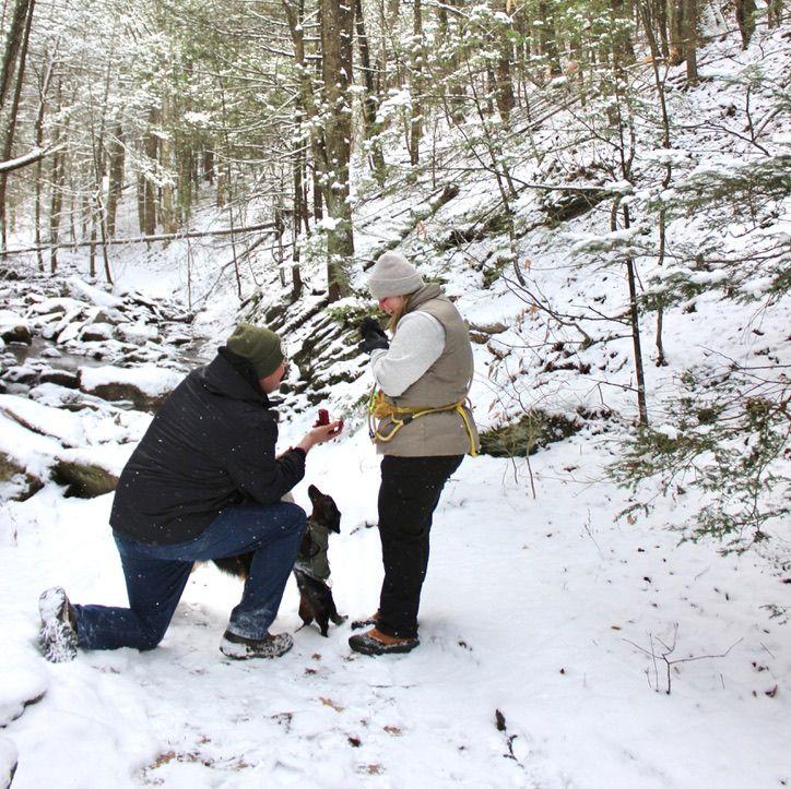 Where he asked & she said "yes"