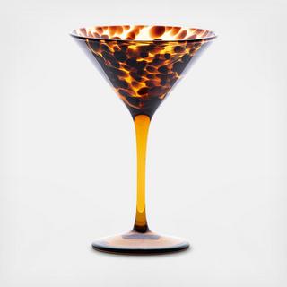 Puro Tortoiseshell Martini Glass