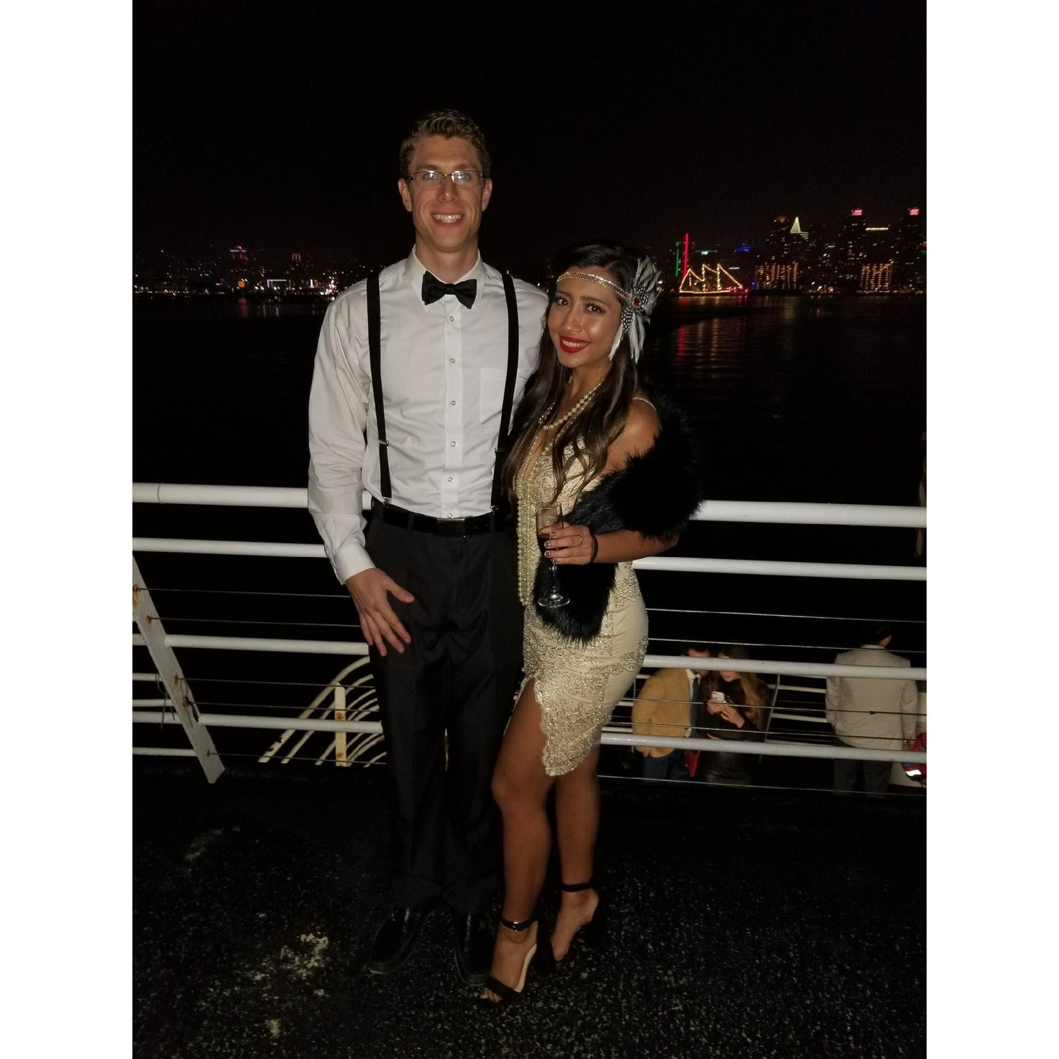 We rang in the new year on a Great Gatsby themed cruise in San Diego!