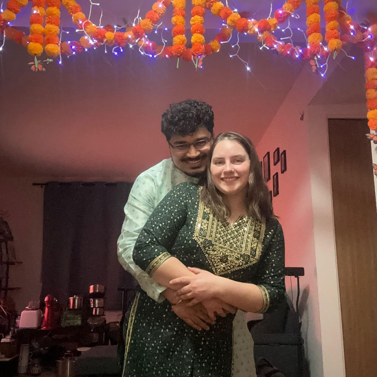 Mac's first Diwali.