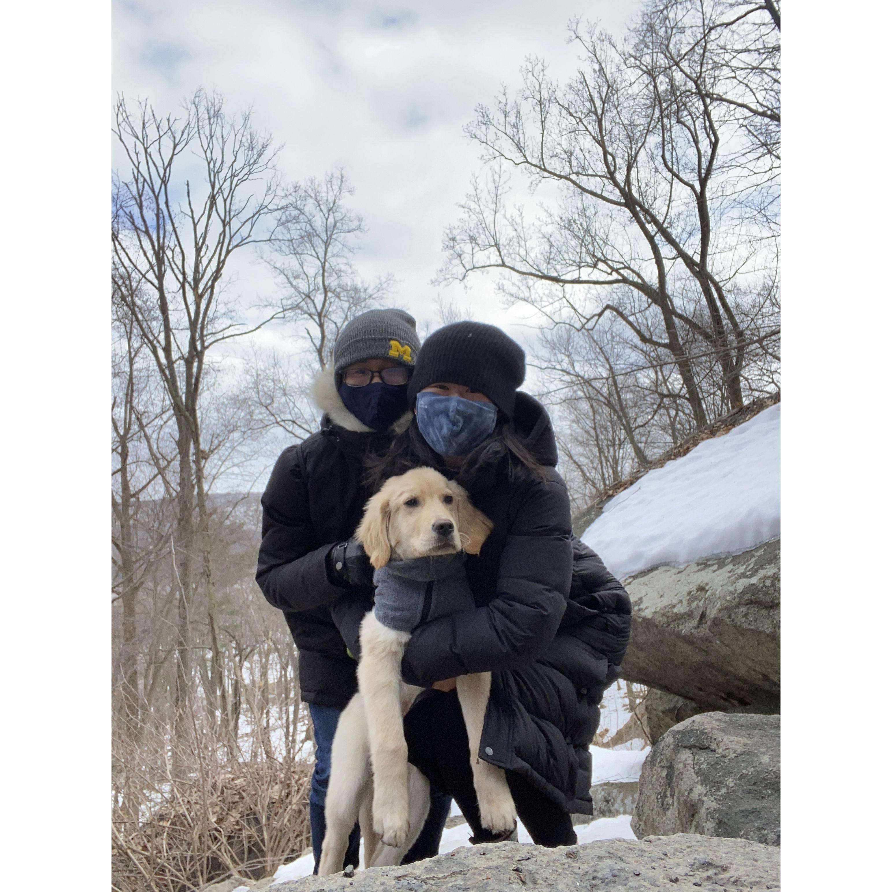 March 2021 - Our first trip with Molo! We went upstate for the weekend
