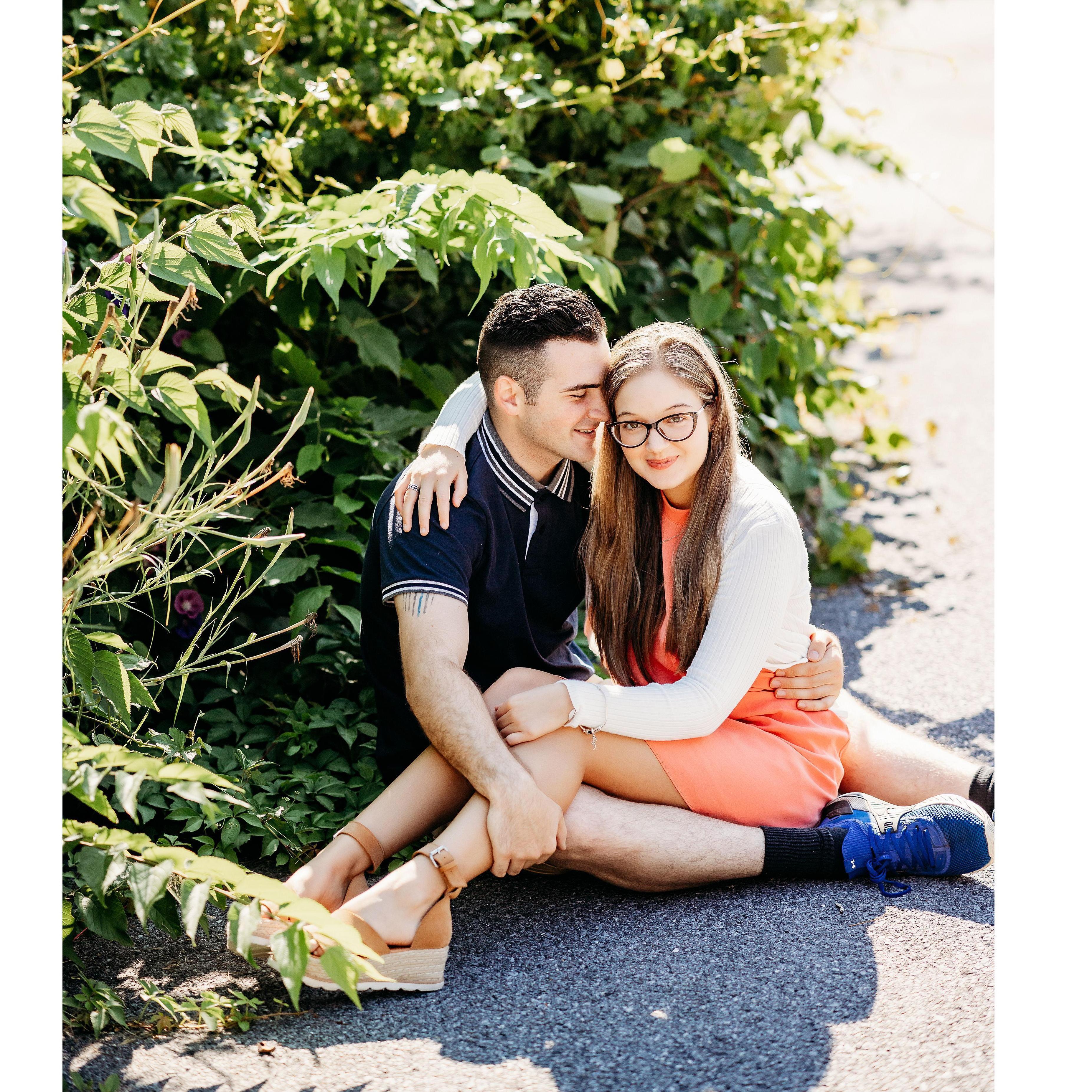 The first time we took professional pictures together.