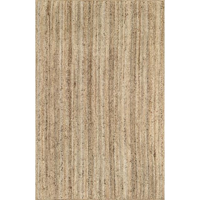 nuLOOM Rigo Hand Woven Farmhouse Jute Area Rug, Square 10', Natural
