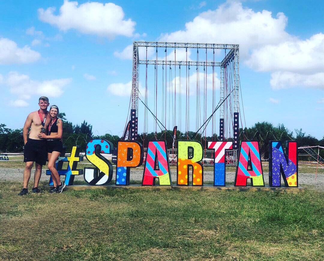 Our second Spartan race because like I said we're addicted! Clanie and i spent a month training for this one and kicked ass!
