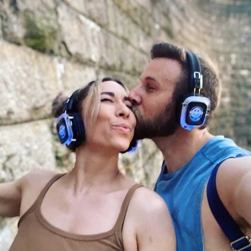 dancing in the streets together for our anniversary